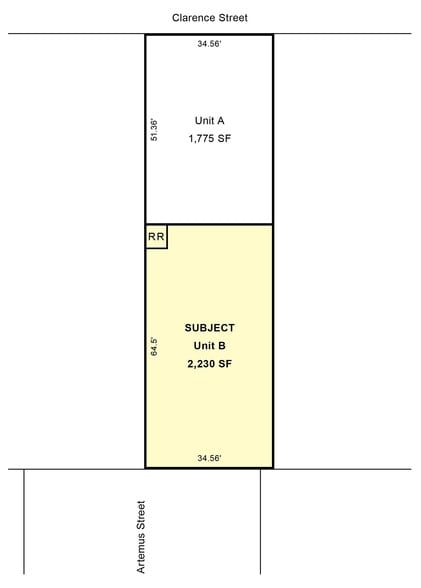 363 S Clarence St, Los Angeles, CA à louer - Plan de site - Image 3 de 3