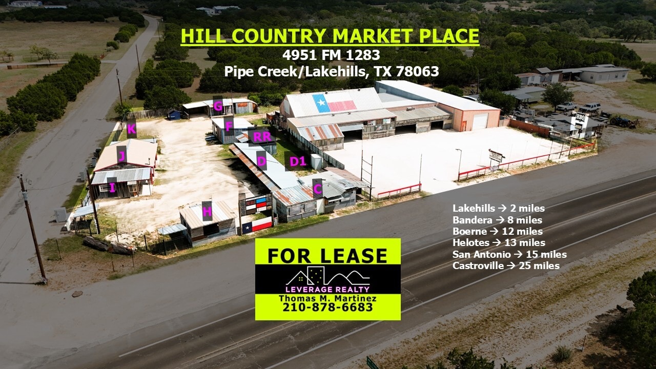 4951 FM 1283, Pipe Creek, TX for lease Primary Photo- Image 1 of 8
