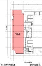 800 S Harvard Blvd, Los Angeles, CA à louer Plan d’étage- Image 1 de 1
