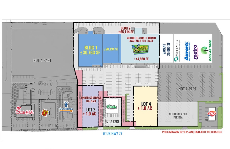 1000 W US Highway 77, San Benito, TX for lease - Site Plan - Image 1 of 1