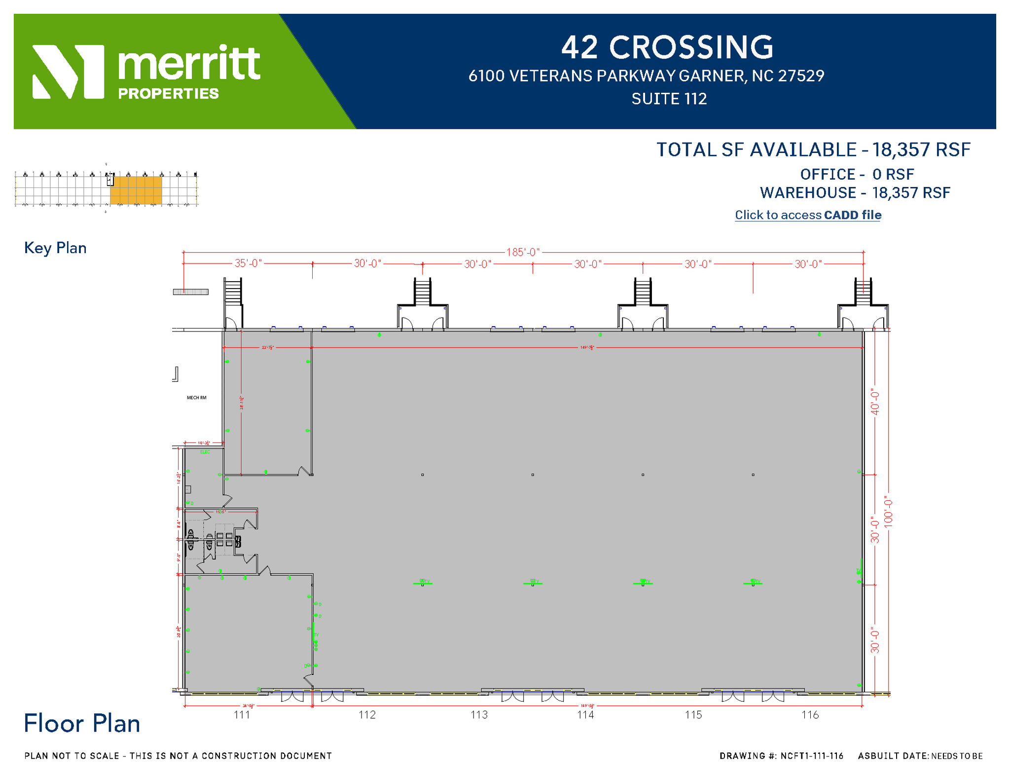 6100 NC Highway 42 W, Garner, NC for lease Floor Plan- Image 1 of 2