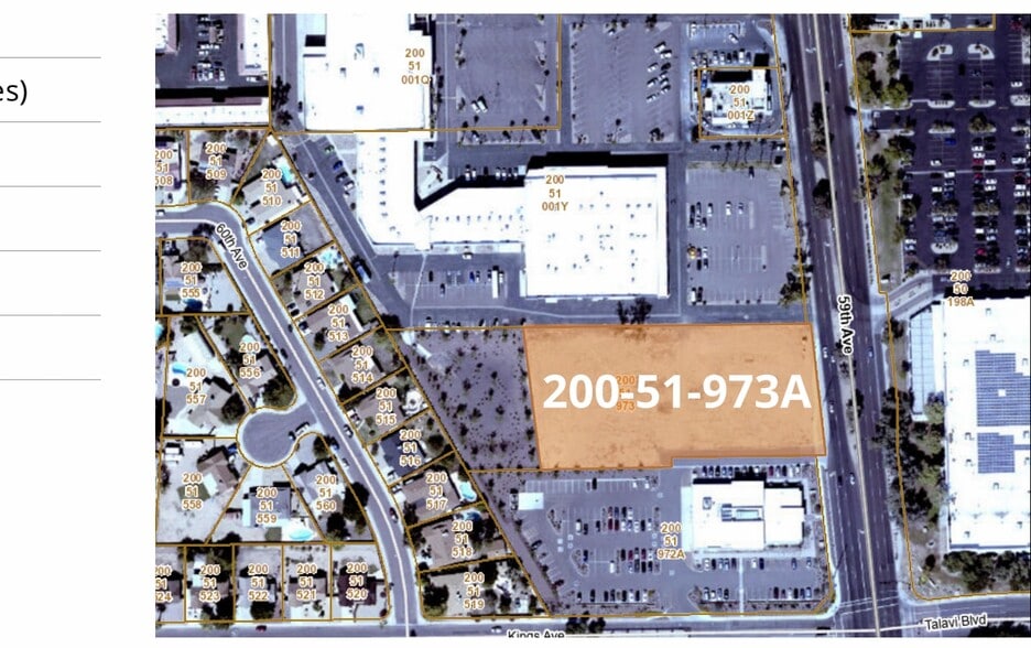 59th Ave, Glendale, AZ for sale - Plat Map - Image 2 of 3