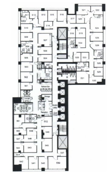 439 University Ave, Toronto, ON for lease Typical Floor Plan- Image 1 of 1