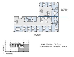 10960 Wilshire Blvd, Los Angeles, CA for lease Floor Plan- Image 1 of 2