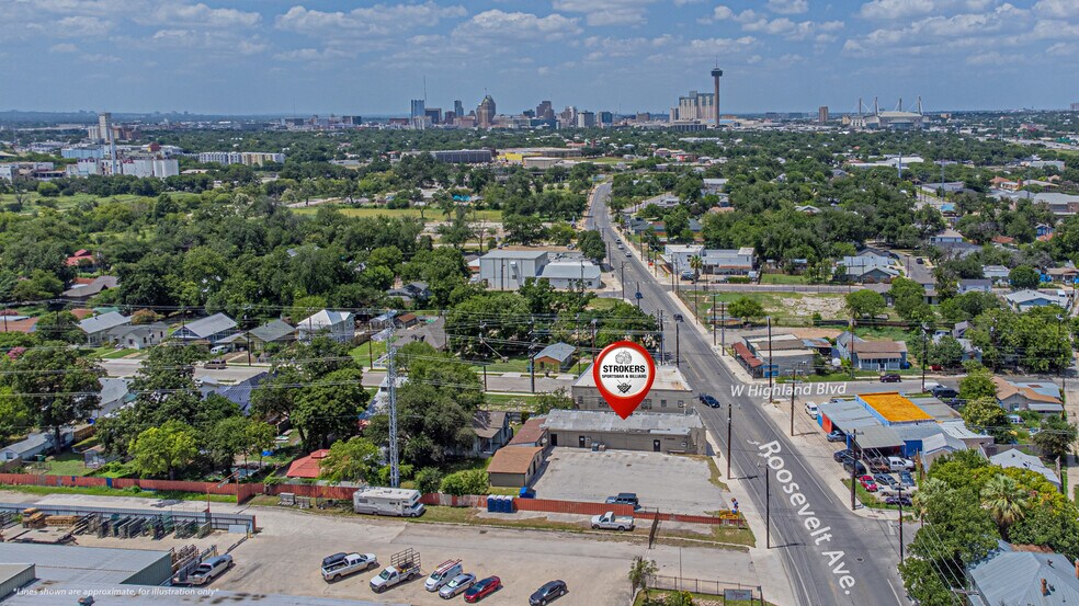 705 Roosevelt Ave, San Antonio, TX à vendre - Aérien - Image 2 de 21