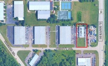 9120 Trinity Dr, Lake In The Hills, IL - Aerial  map view