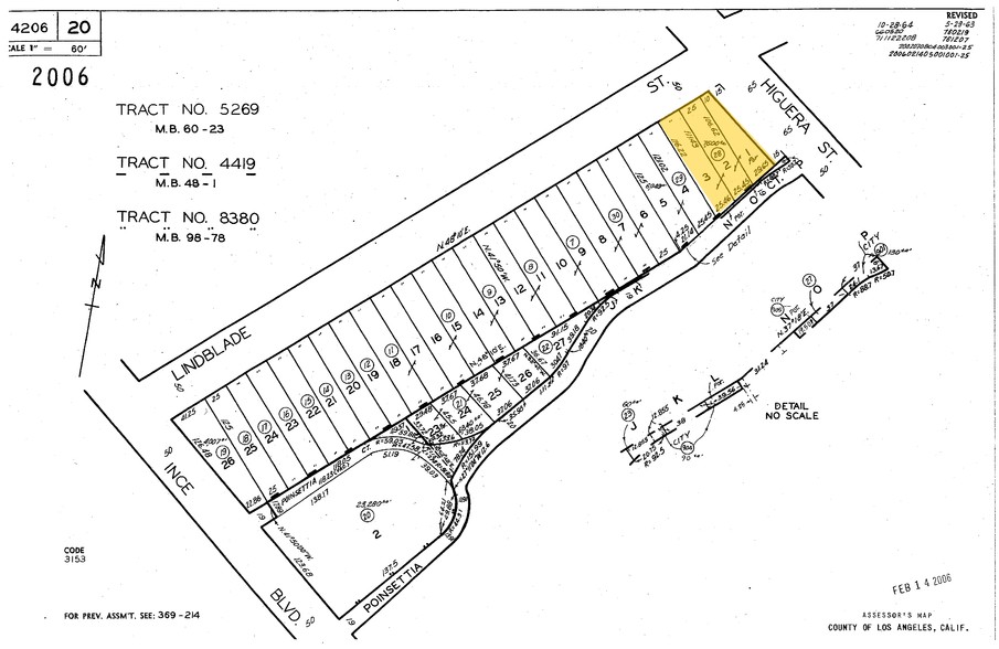 3951 Higuera St, Culver City, CA for sale - Plat Map - Image 1 of 1