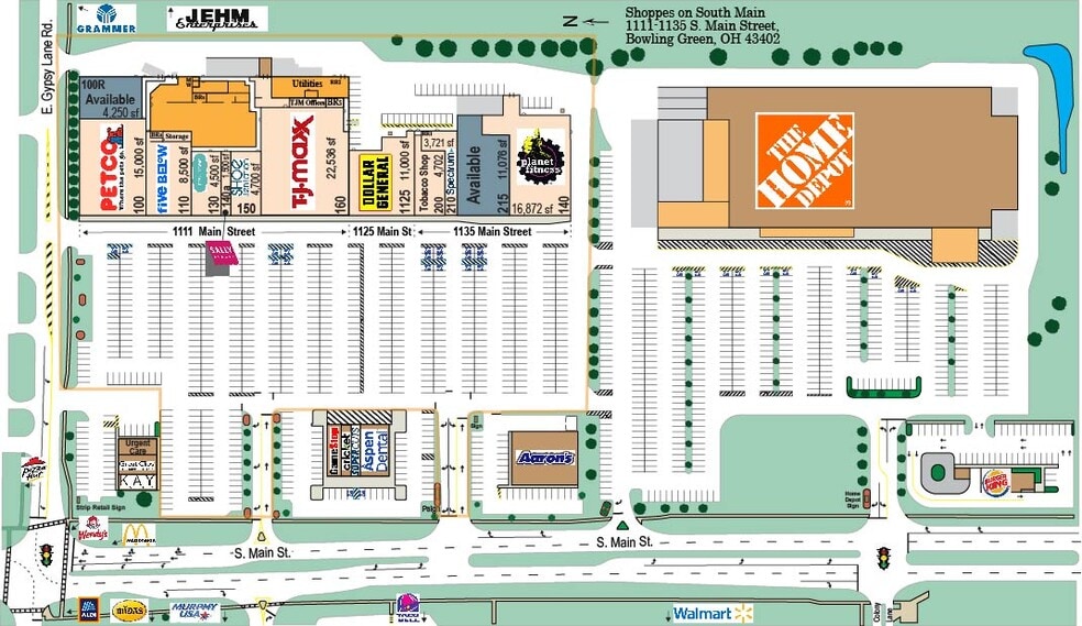 1107-1125 S Main St, Bowling Green, OH for lease - Building Photo - Image 2 of 26