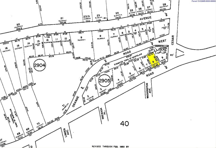 312-314 Orange Rd, Montclair, NJ for lease - Plat Map - Image 2 of 2