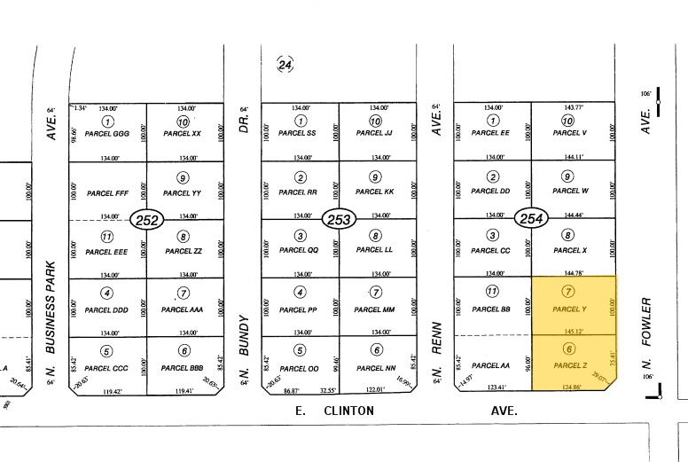 2455 N Fowler Ave, Fresno, CA à louer - Plan cadastral - Image 2 de 5