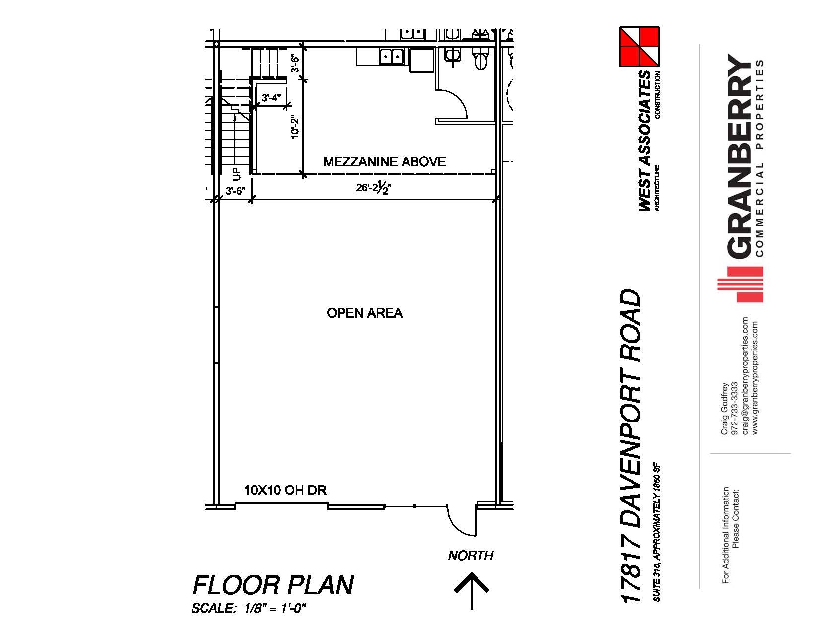 17817 Davenport Rd, Dallas, TX for lease Floor Plan- Image 1 of 1