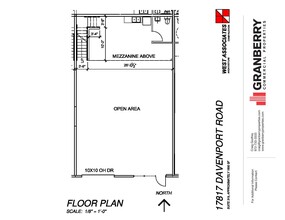 17817 Davenport Rd, Dallas, TX à louer Plan d’étage- Image 1 de 1