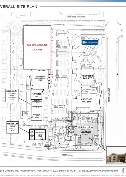 State Line Road at 133rd St, Leawood, KS à louer - Plan de site - Image 1 de 4