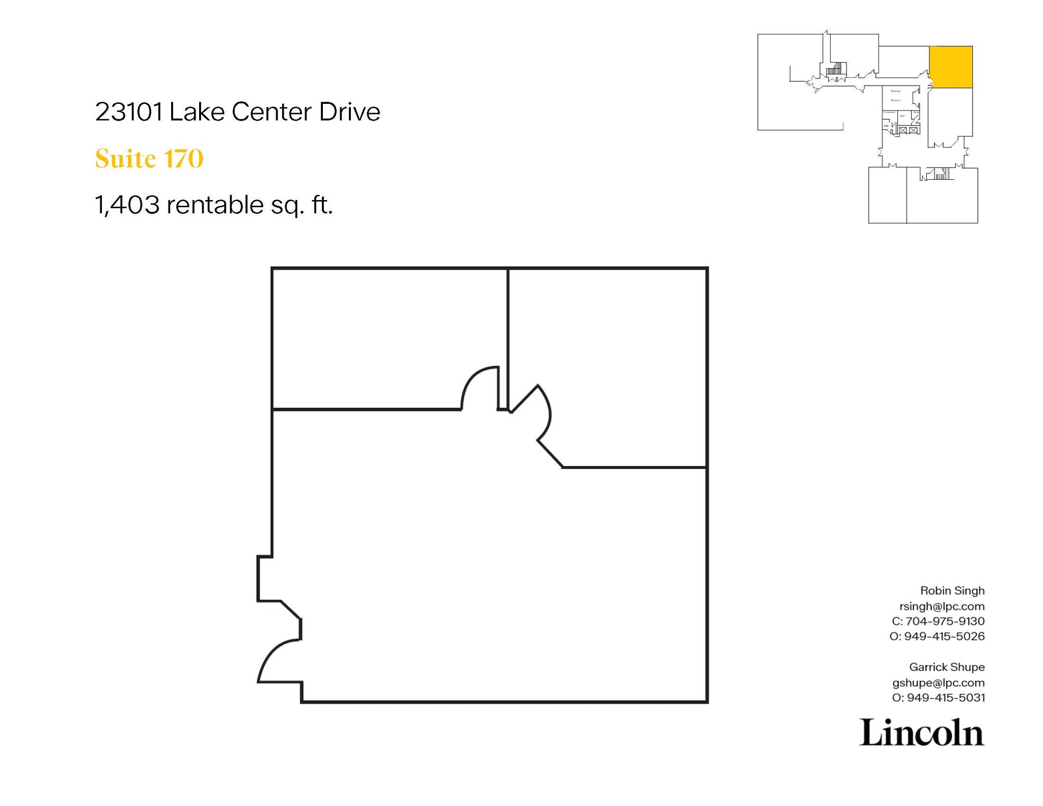 23101 Lake Center Dr, Lake Forest, CA for lease Floor Plan- Image 1 of 1