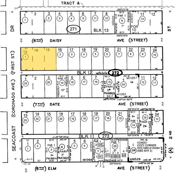 801 Seacoast Dr, Imperial Beach, CA à louer - Plan cadastral - Image 3 de 3