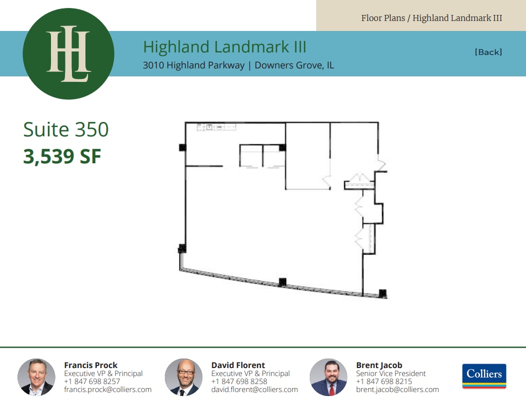 3010 Highland Pky, Downers Grove, IL à louer Plan d’étage- Image 1 de 1