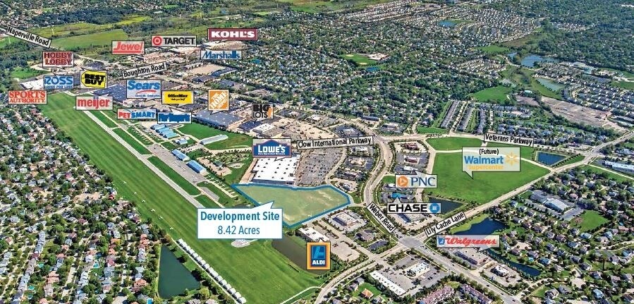 247-249 S Weber Rd, Bolingbrook, IL for lease - Aerial - Image 2 of 21