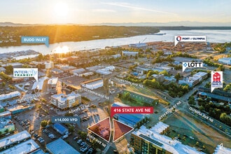 416 State Ave NE, Olympia, WA - AERIAL  map view