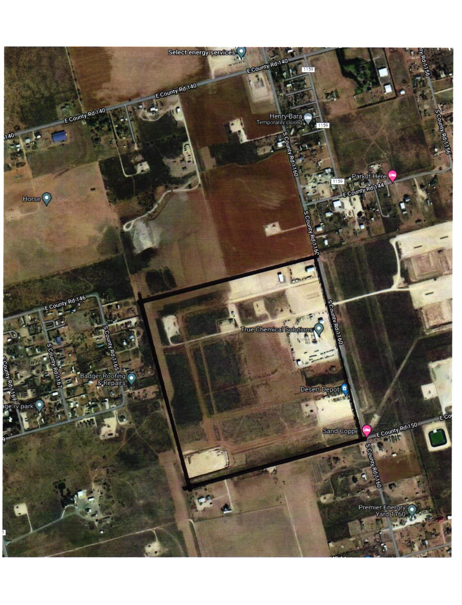 S County Road 1160 Block 3 Lot 4, Midland, TX for sale Site Plan- Image 1 of 2