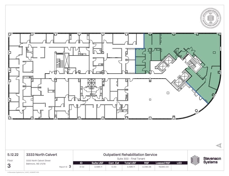 3333 N Calvert St, Baltimore, MD for lease Floor Plan- Image 1 of 1