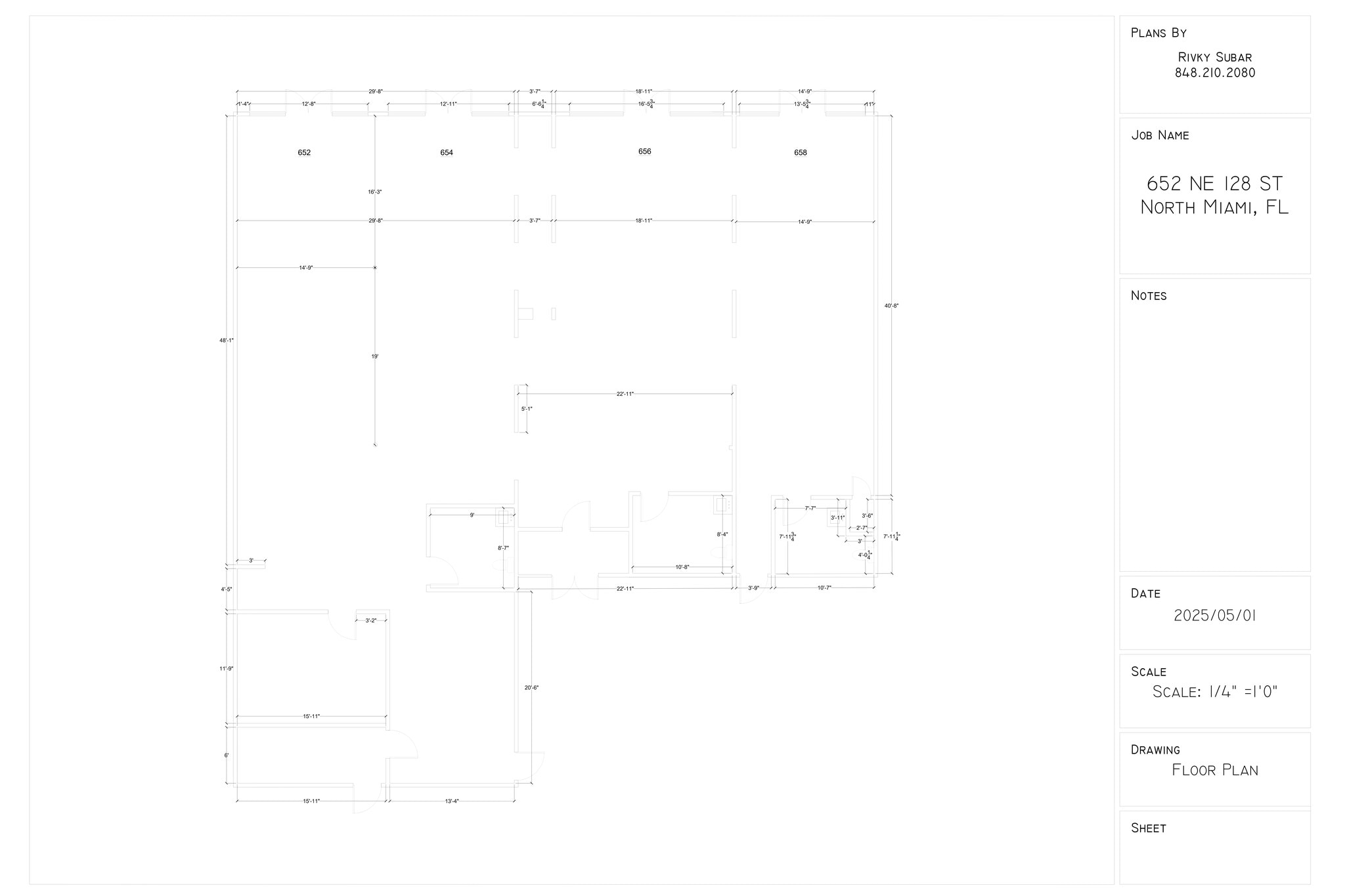 652-660 NE 128th St, North Miami, FL for lease Site Plan- Image 1 of 3