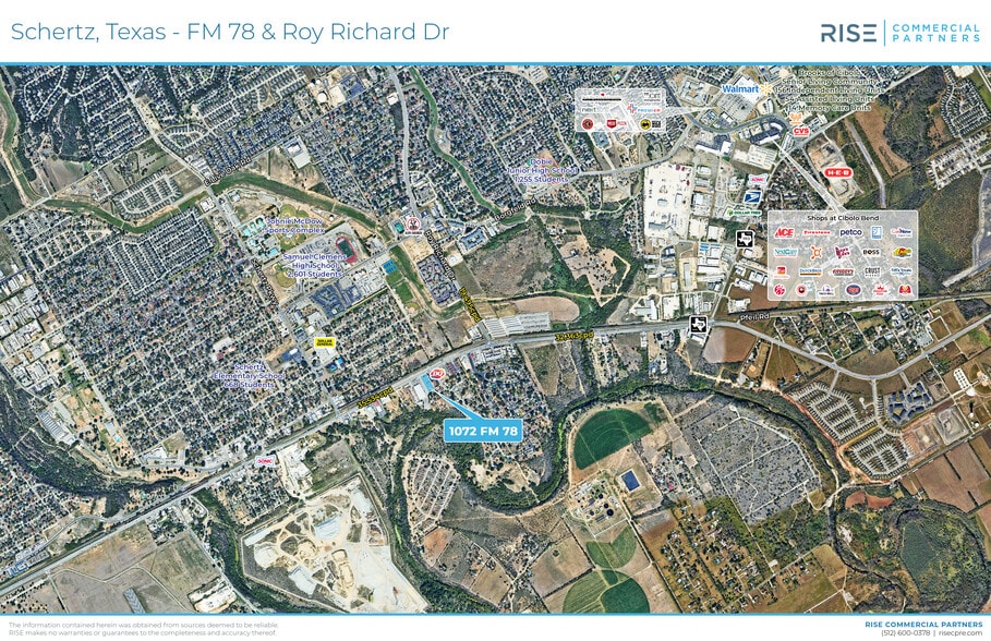 1072 FM 78, Schertz, TX for lease - Aerial - Image 3 of 3
