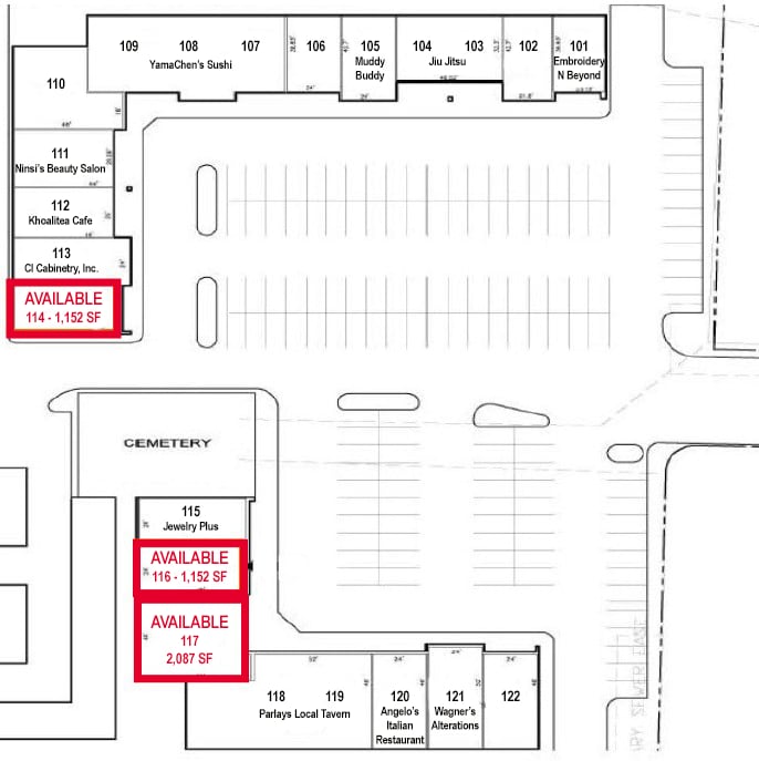 1485 General Booth Blvd, Virginia Beach, VA à louer Plan de site- Image 1 de 1