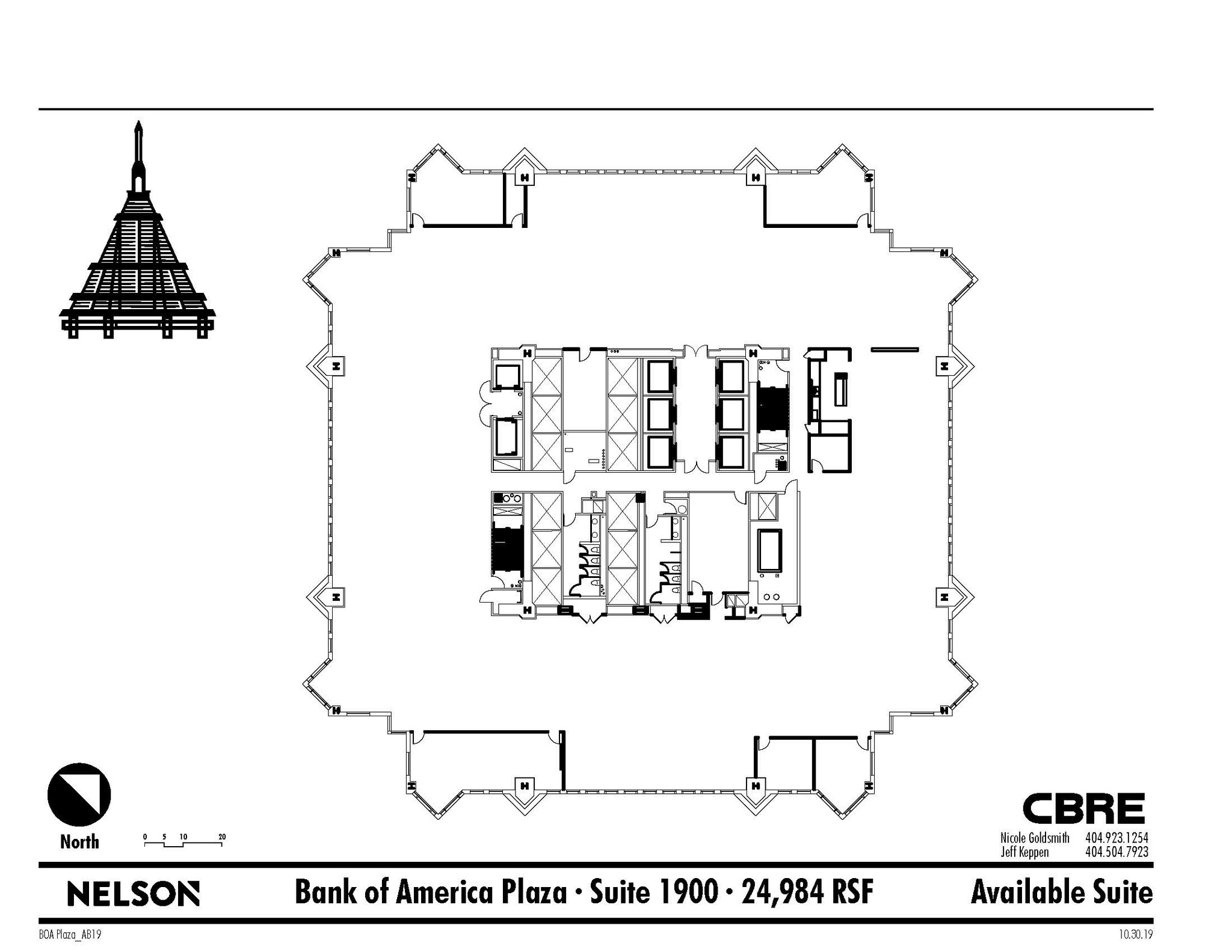 600 Peachtree St NE, Atlanta, GA à louer Plan d  tage- Image 1 de 1