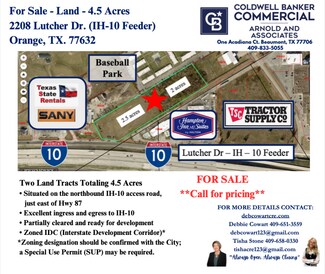 Plus de détails pour 2208 Lutcher Rd, Orange, TX - Terrain à vendre