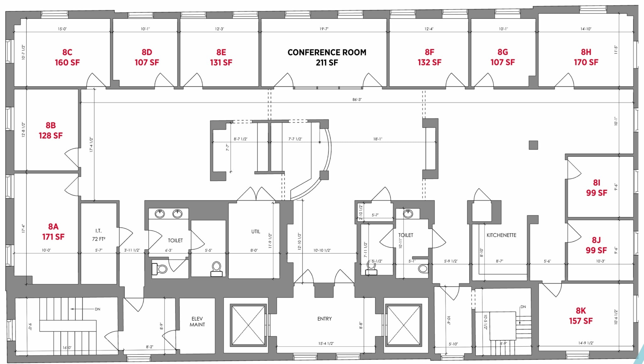 123 E Main St, Charlottesville, VA for lease Floor Plan- Image 1 of 1