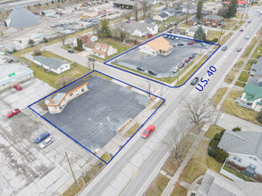 911 W Main St, Greenfield, IN - aerial  map view