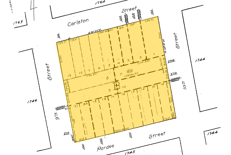 1001-1013 Pardee St, Berkeley, CA for lease - Plat Map - Image 2 of 17