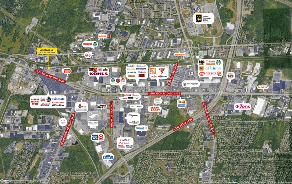 376 S Jefferson Rd, Rochester, NY for lease - Aerial - Image 2 of 8