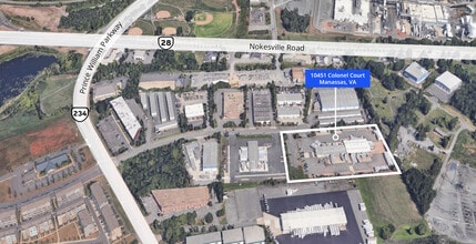 10451 Colonel Ct, Manassas Park, VA - AERIAL  map view