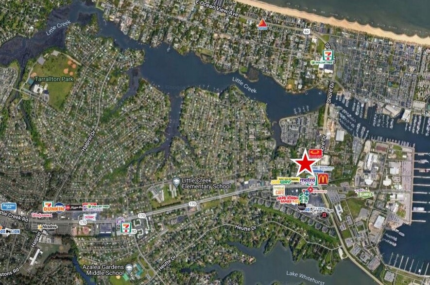 7911-7915 Shore Dr, Norfolk, VA à louer - Aérien - Image 2 de 2