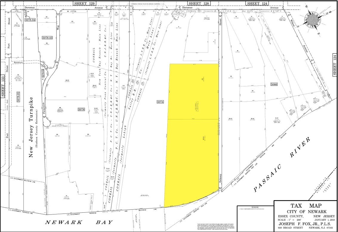 1111 Delancy St, Newark, NJ à louer Plan cadastral- Image 1 de 3