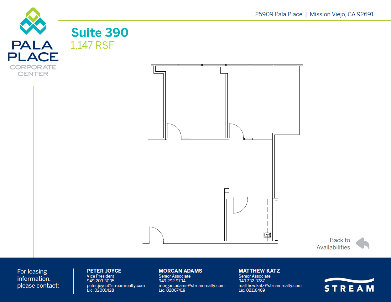 25909 Pala Pl, Mission Viejo, CA à louer Plan d’étage- Image 1 de 1