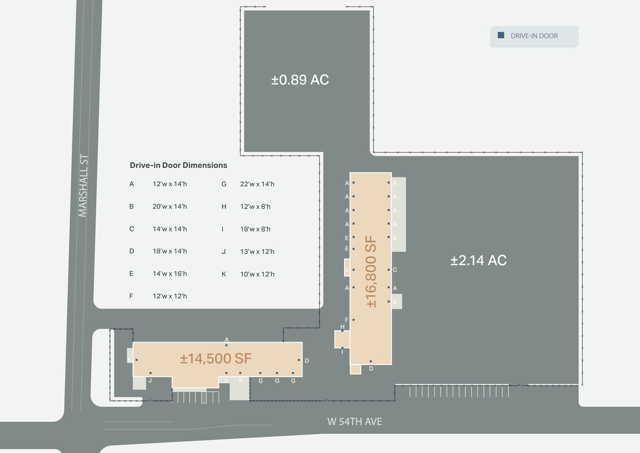 5400 Marshall St, Arvada, CO à louer Plan de site- Image 1 de 2