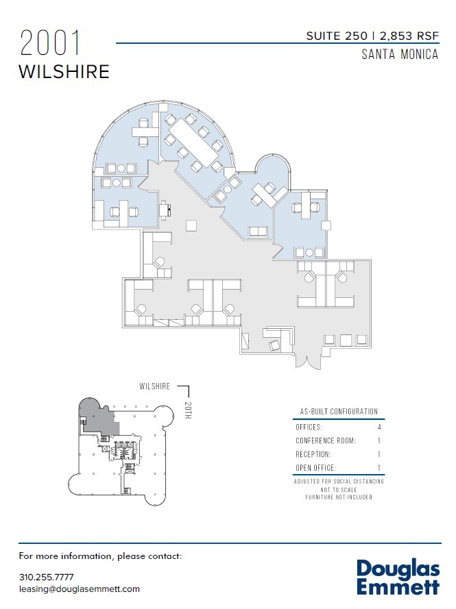 2001 Wilshire Blvd, Santa Monica, CA for lease Floor Plan- Image 1 of 1