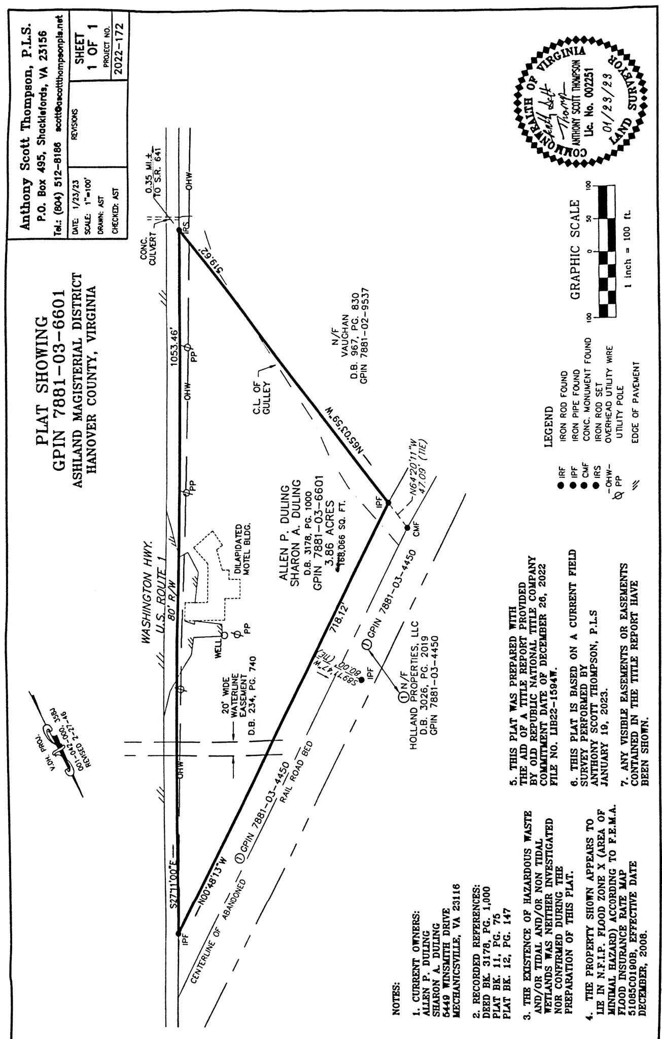 14199 Washington Hwy, Ashland, VA for sale Site Plan- Image 1 of 3