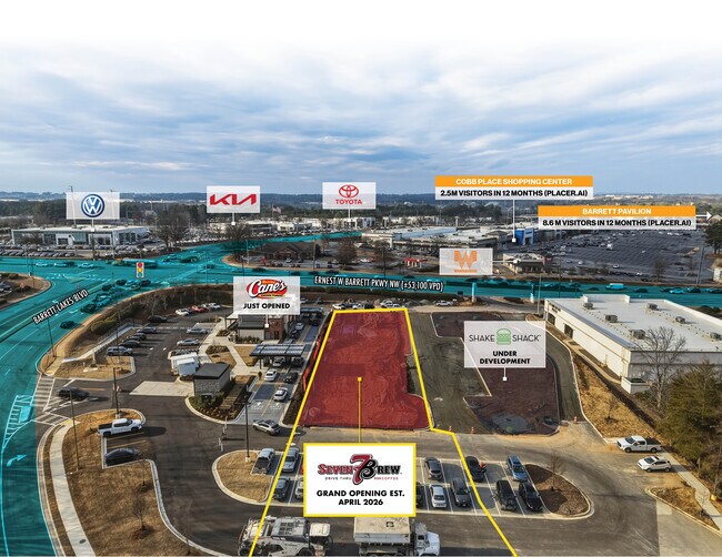 Plus de détails pour 853 Ernest W Barrett Pky NW, Kennesaw, GA - Commerce de détail à vendre