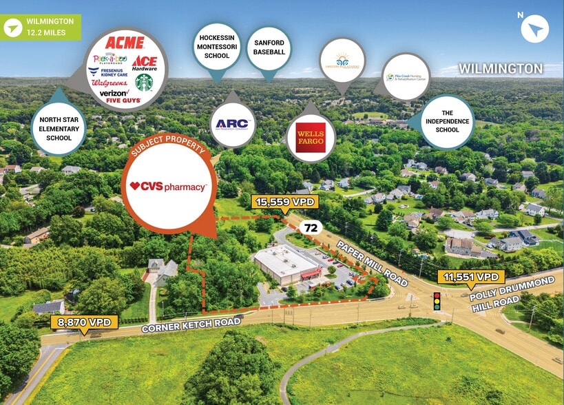 604 Corner Ketch Rd, Newark, DE for sale - Aerial - Image 3 of 3