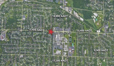 17585 W North Ave, Brookfield, WI - aerial  map view