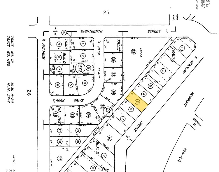 1775 Newport Blvd, Costa Mesa, CA for sale - Plat Map - Image 3 of 4