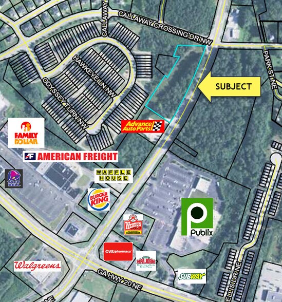 Highway 20, Conyers, GA for sale - Aerial - Image 2 of 2