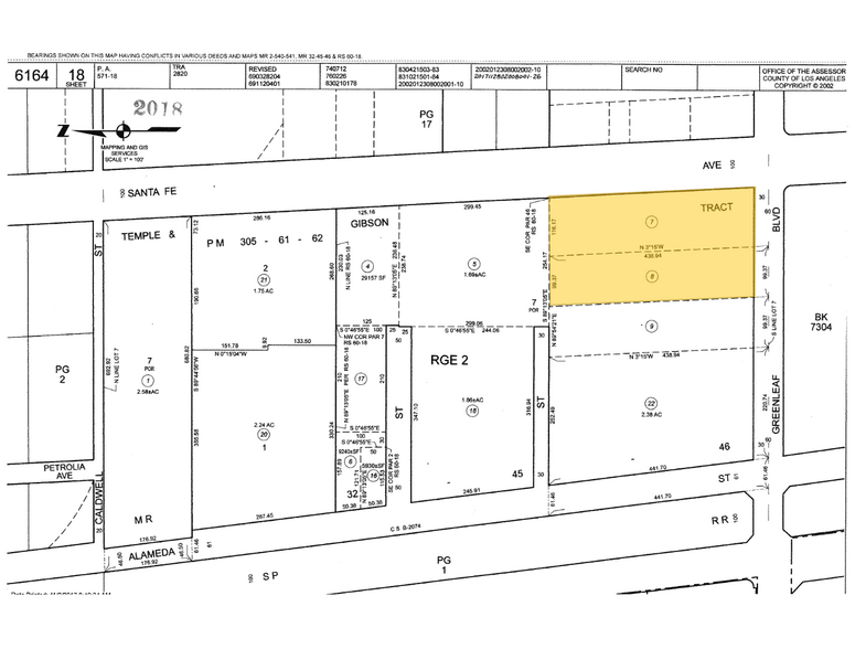 1515 S Santa Fe Ave, Compton, CA à vendre - Plan cadastral - Image 2 de 2