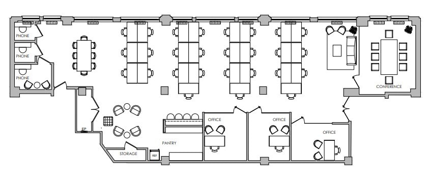 240 W 35th St, New York, NY for lease Floor Plan- Image 1 of 5