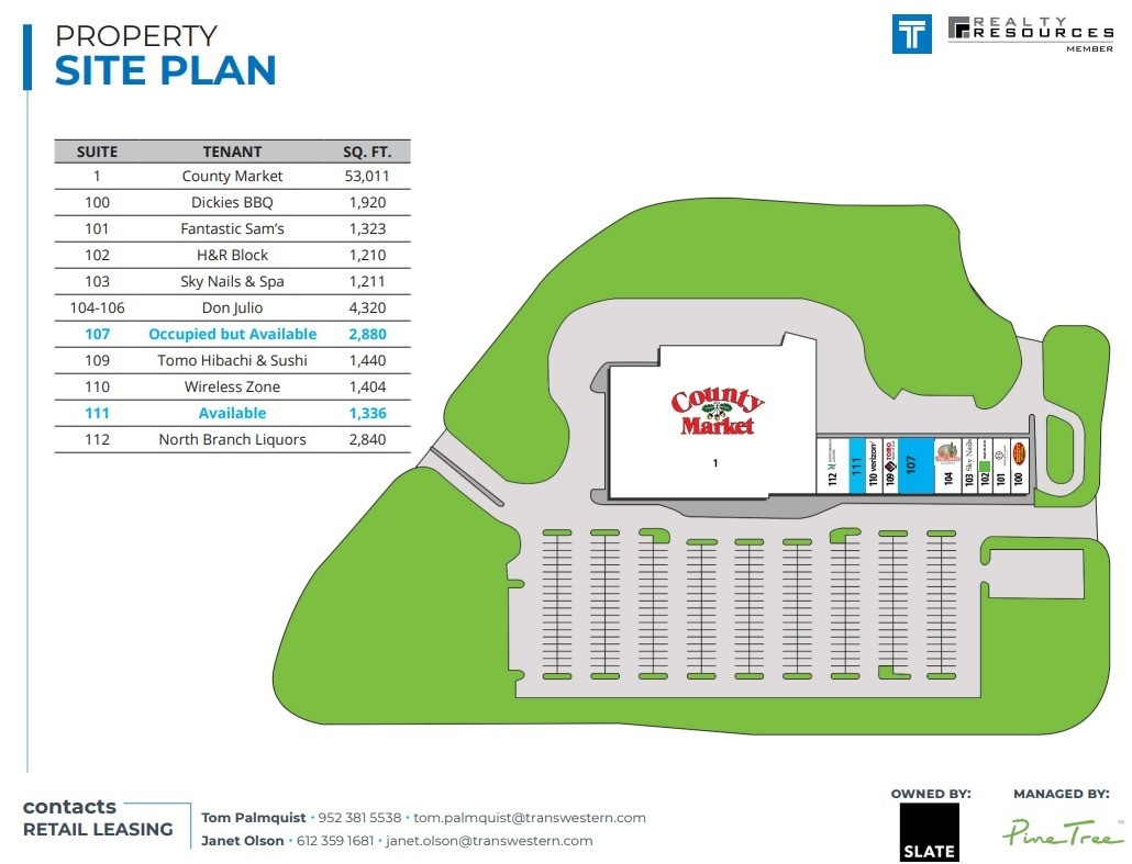 5418-5466 St Croix Trl, North Branch, MN à louer Plan de site- Image 1 de 1