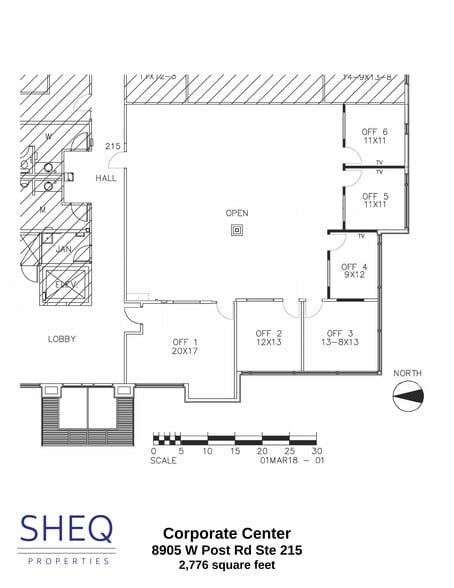 8905 W Post Rd, Las Vegas, NV for lease - Site Plan - Image 1 of 9