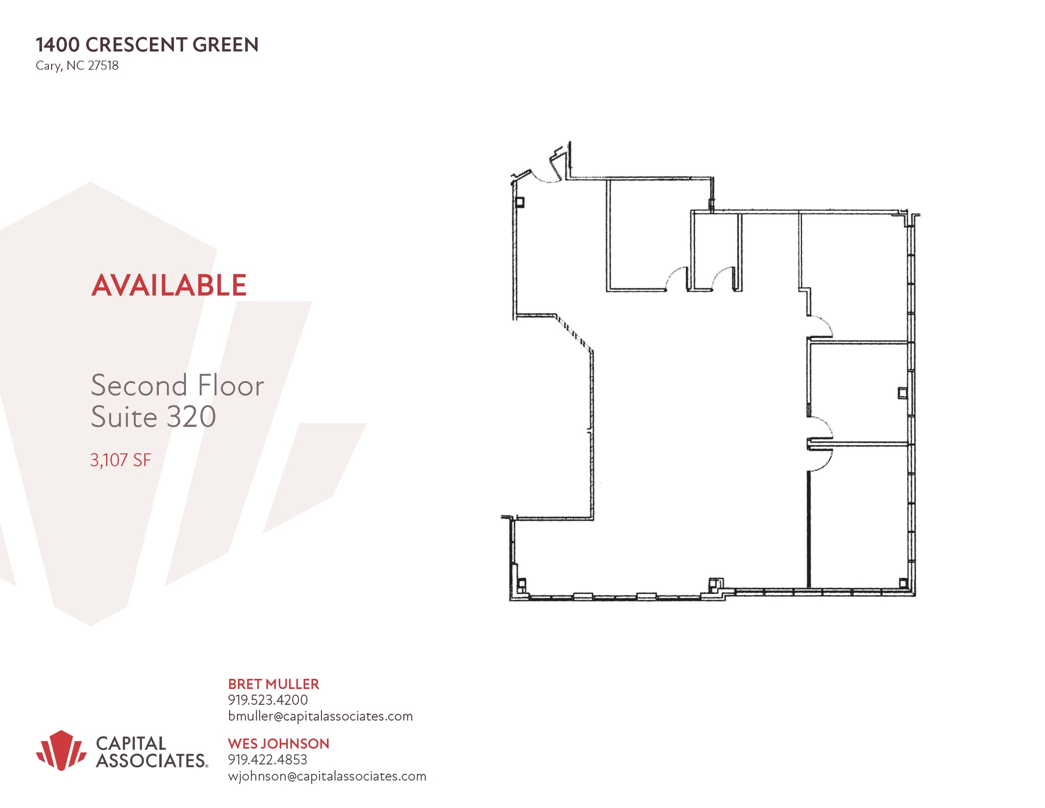 1400 Crescent Green, Cary, NC for lease Floor Plan- Image 1 of 1